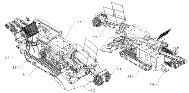 KOMBAJN CHODNIKOWY VT-100